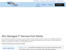 Tablet Screenshot of mentis-group.com